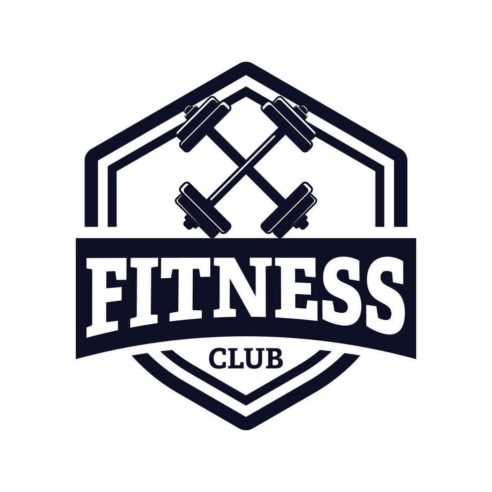 fitness vektor grafisk design med emblem stil. lämplig för sportlogotyper, lopp, tävlingar, mästerskap, t-shirtdesigner, klistermärken, etc