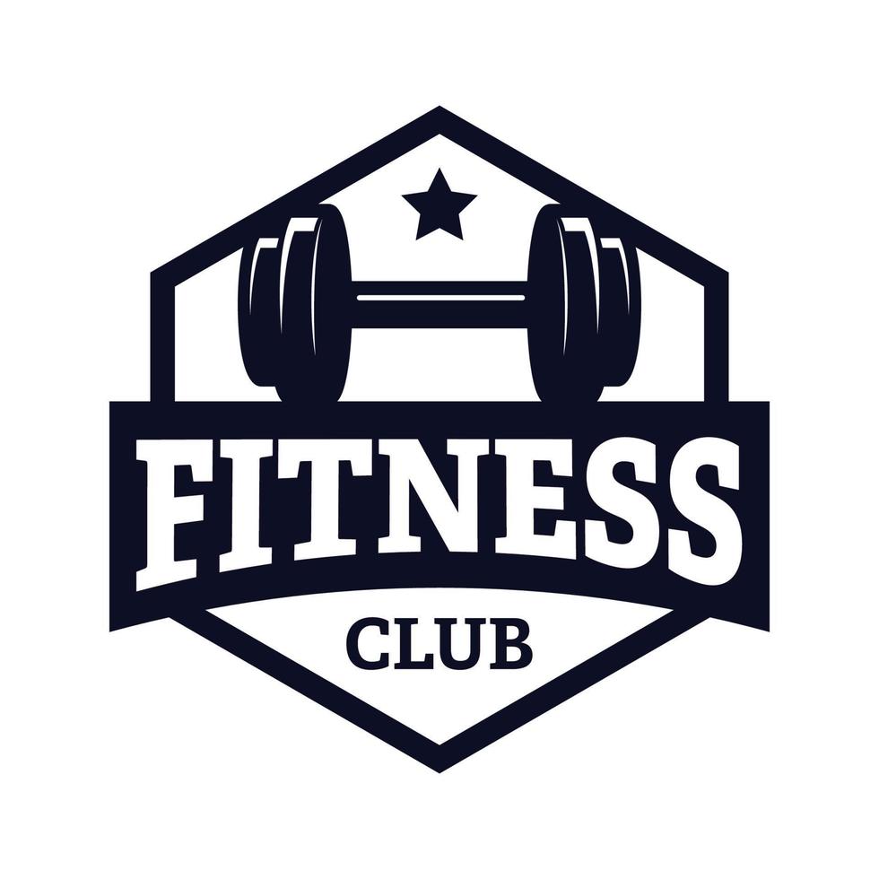 fitness vektor grafisk design med emblem stil. lämplig för sportlogotyper, lopp, tävlingar, mästerskap, t-shirtdesigner, klistermärken, etc