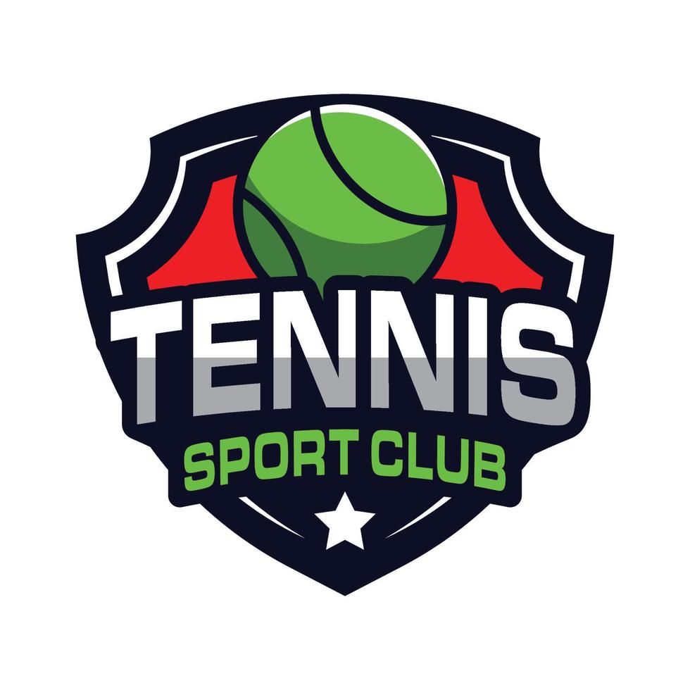 Tennis-Logo-Design, Sport-Logo vektor