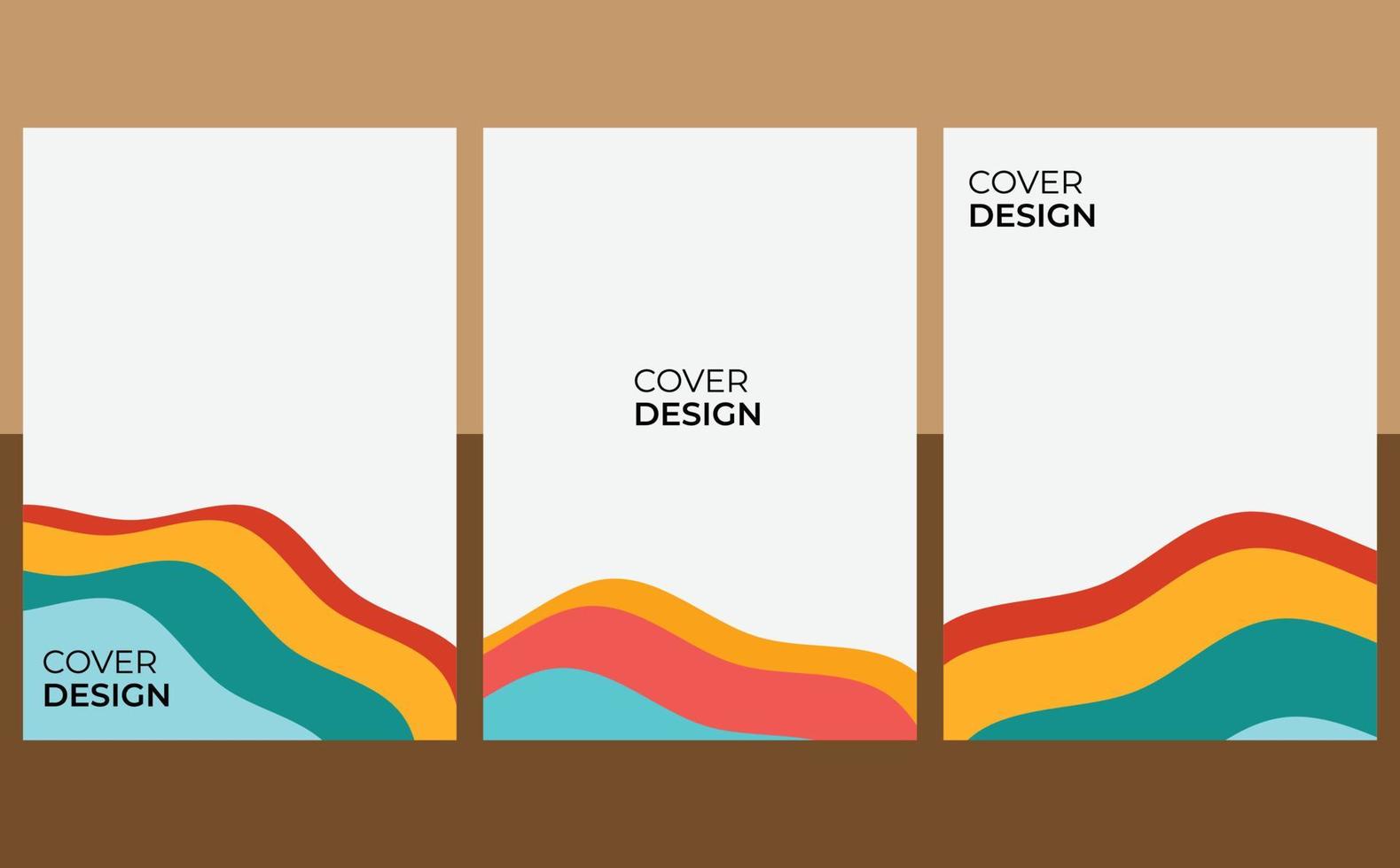Designvorlagen für Buchumschläge, Broschüren, Jahresberichte, Poster, Zeitschriften, Flyer, Banner, einfach zu verwenden vektor