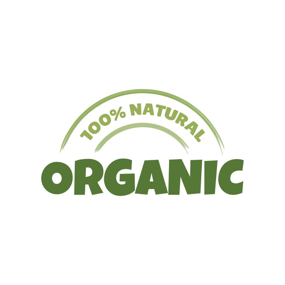 Bio-Label, Logo. organisches, natürliches Produktkonzept. vektor