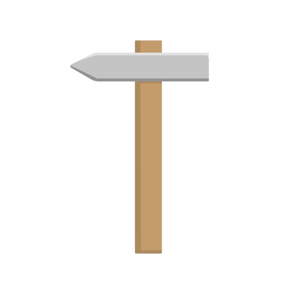 Hammer flaches Symbol Logo Illustration Vektor isoliert. arbeitstag, maifeiertag, industrie und bauikonensatz. geeignet für Webdesign, Logo, App und werten Sie Ihr Unternehmen auf.