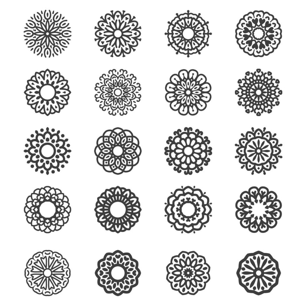 Mandala Illustration Muster Hintergrund vektor