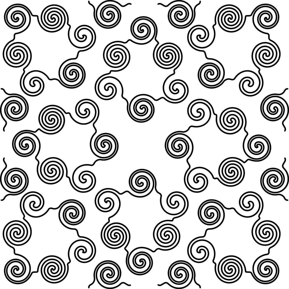 enkelt svart och vitt batik sömlöst mönster perfekt för bakgrund eller tapet vektor