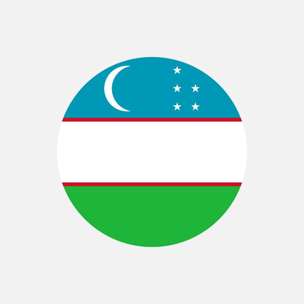 Land Usbekistan. Usbekistan-Flagge. Vektor-Illustration. vektor