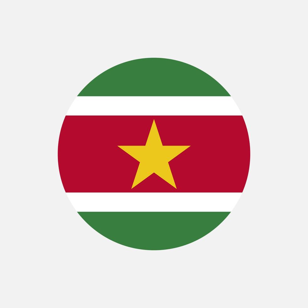 Land Surinam. Surinam-Flagge. Vektor-Illustration. vektor