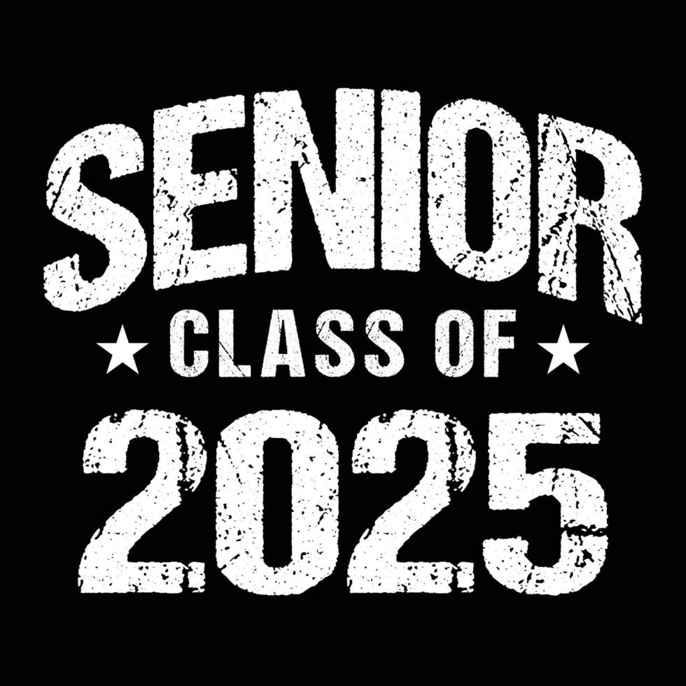 senior klass av 2025 vektor, t-shirt design vektor