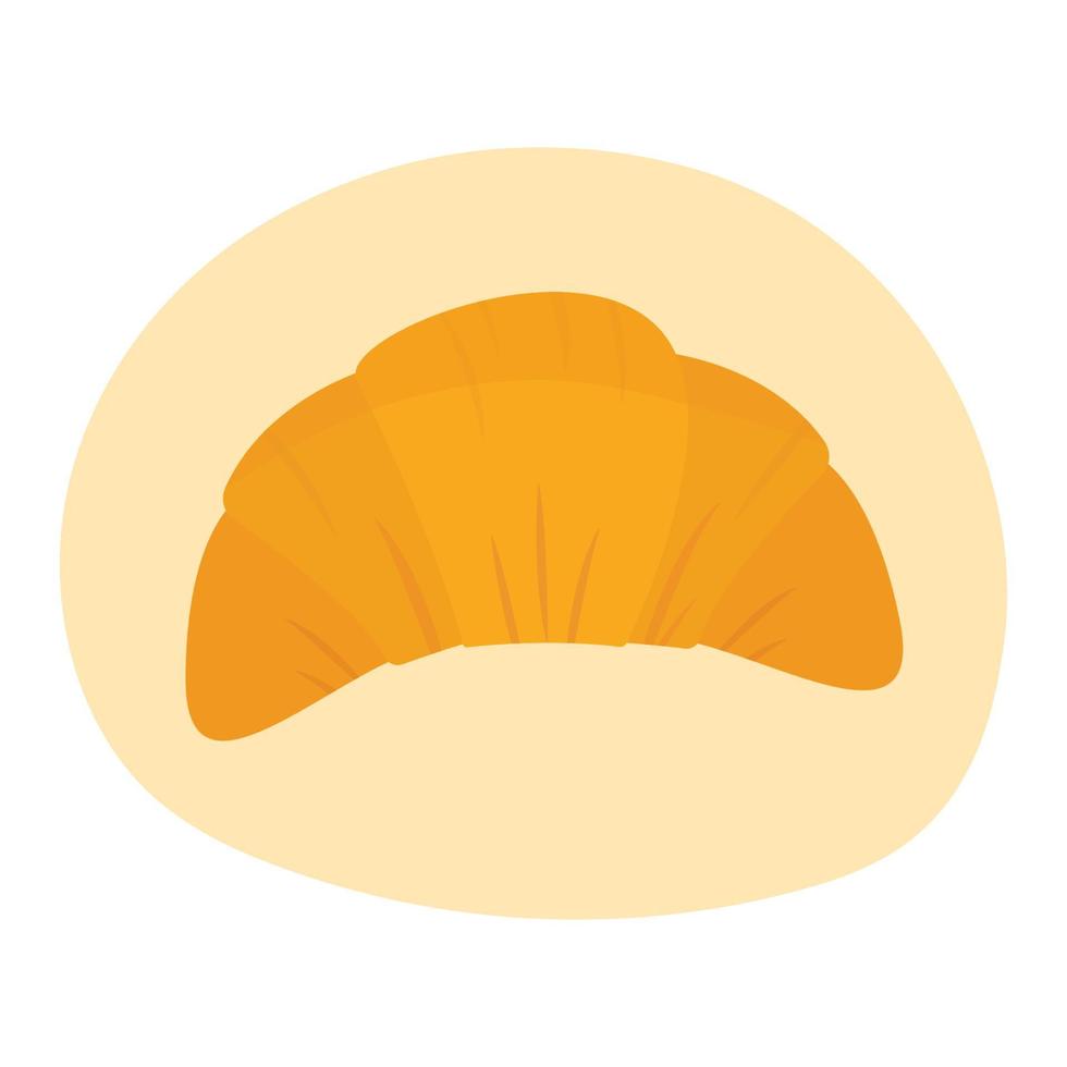 croissant bageri bakverk vektor i söt ikon