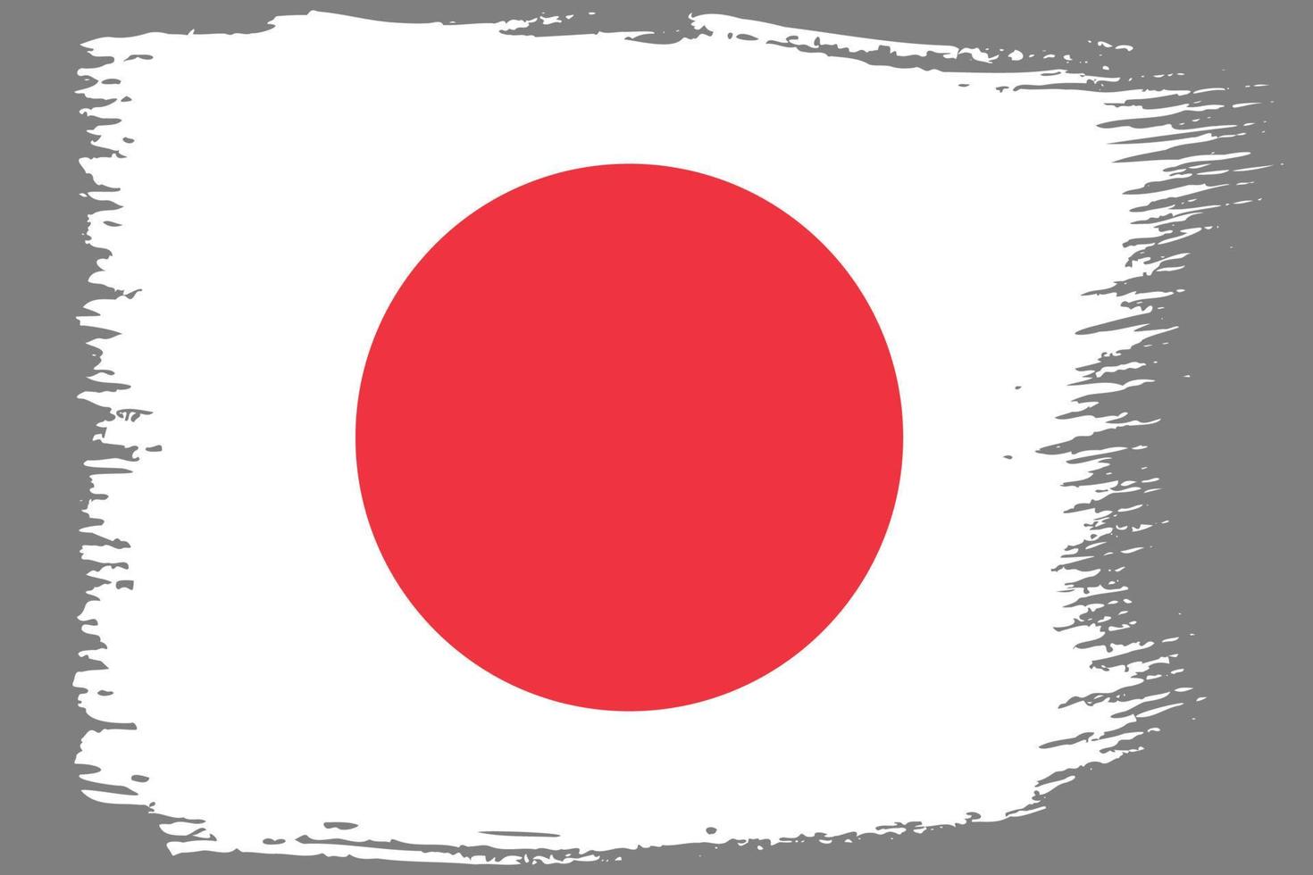 Japans nationella flagga vektor