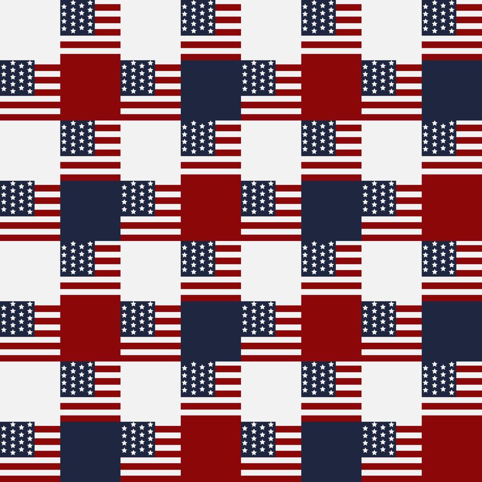 amerikanska flaggan mönster. patriotiskt mönster. usa flaggan vektor