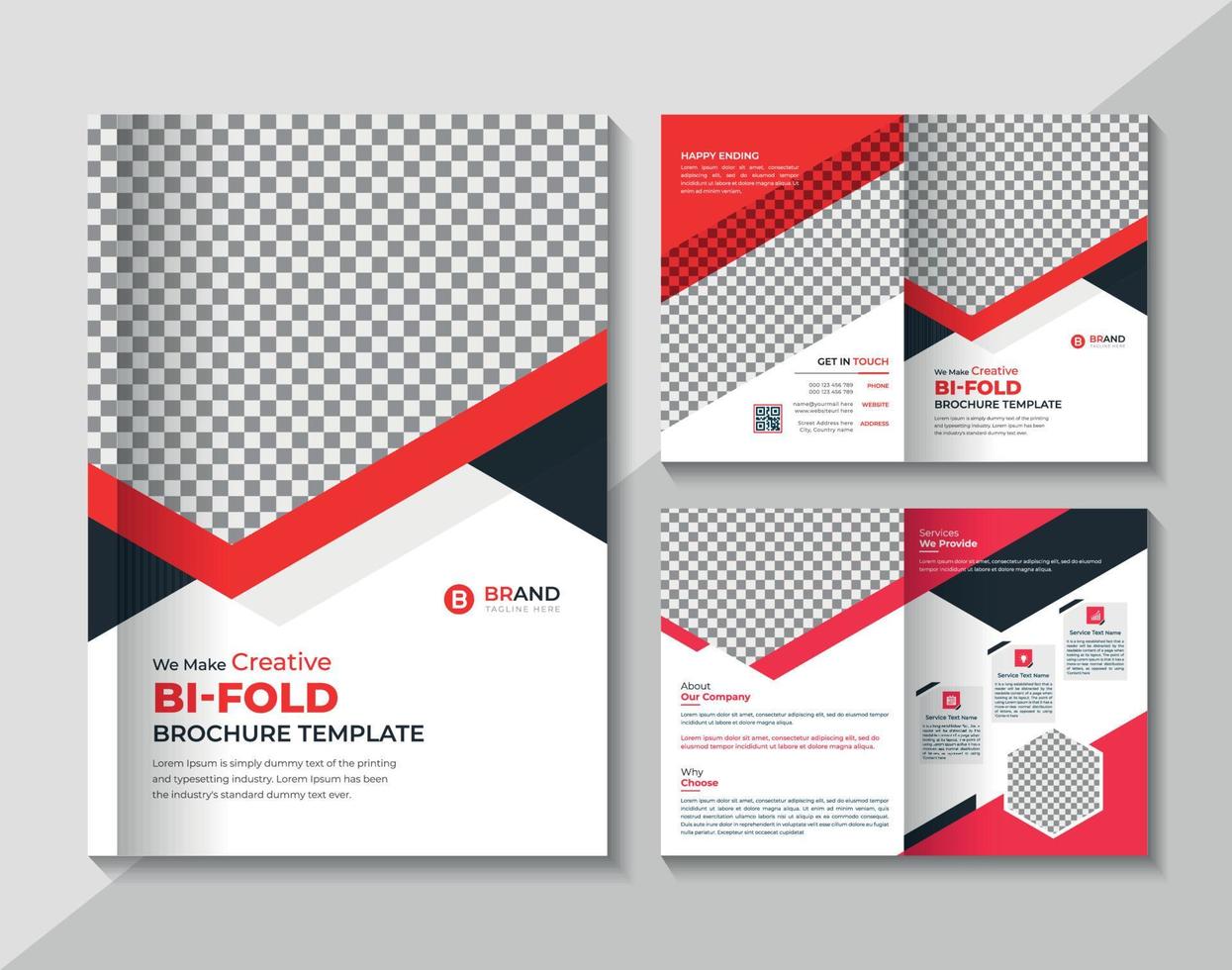 corporate business bifold broschyr designmall vektor
