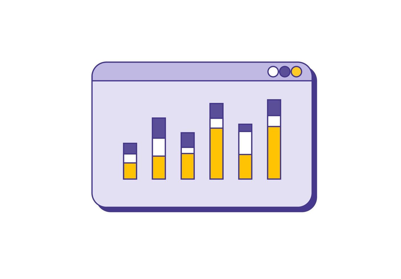 data diagram affärsrapport statistik platt enkel vektorillustration vektor