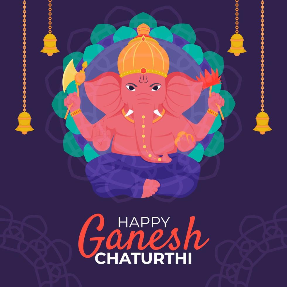 ganesh chaturthi bakgrund vektor