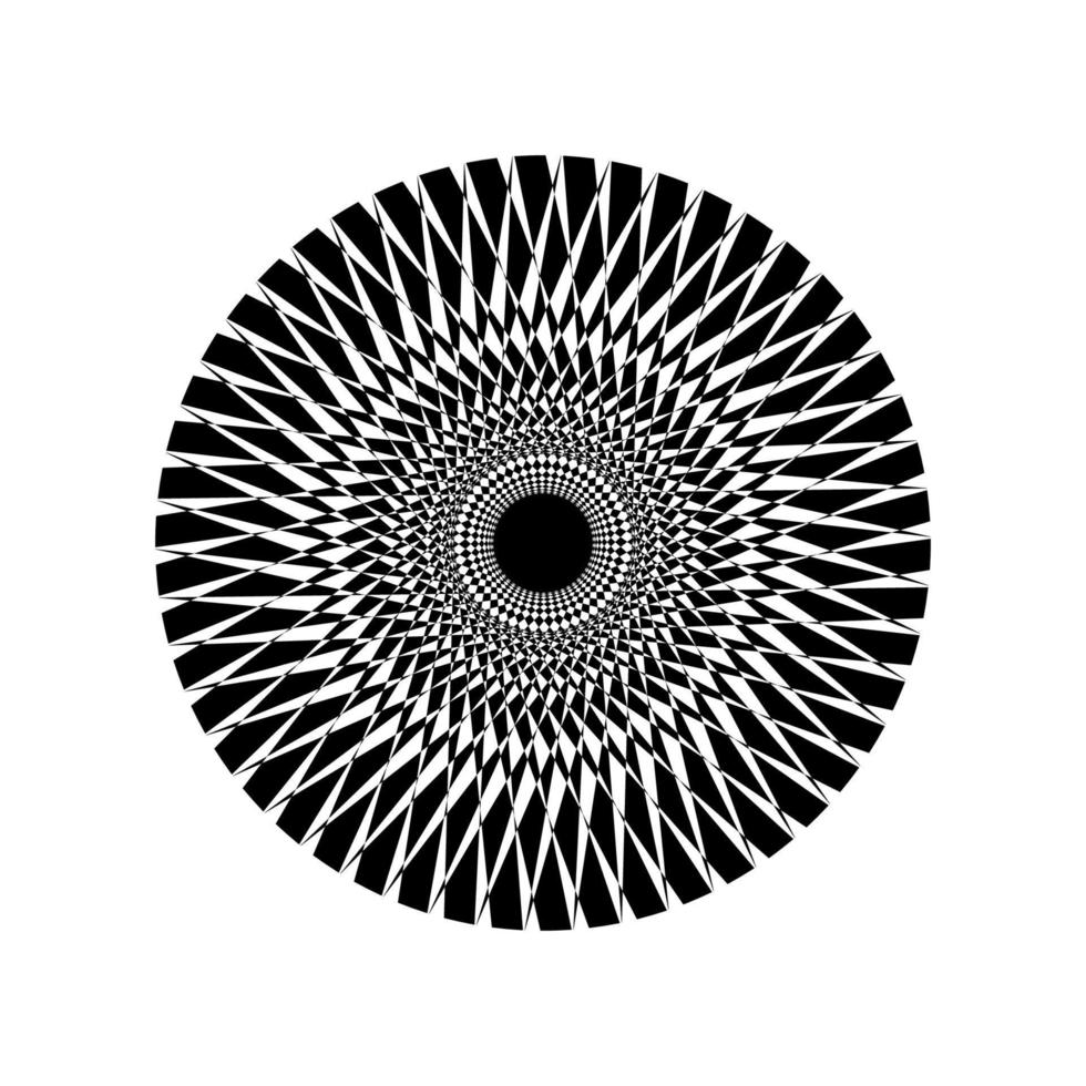 Vektorbild eps10 mit radialem geometrischem Muster vektor