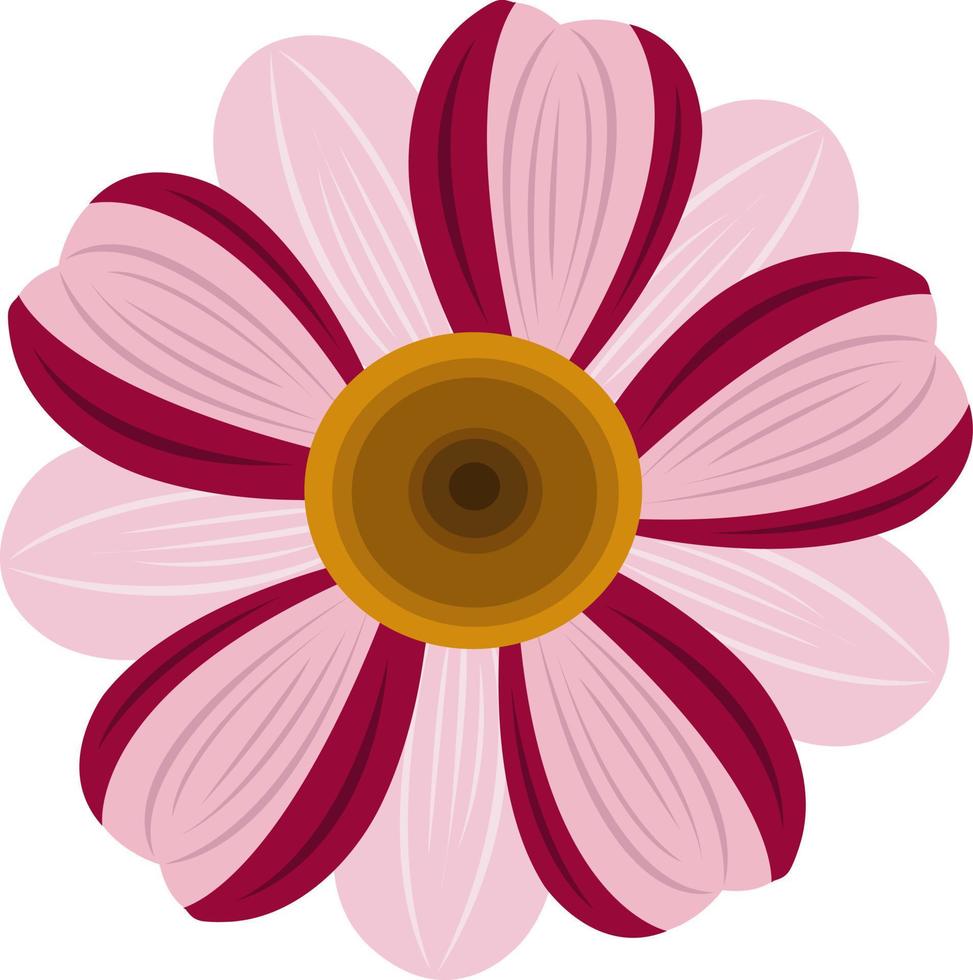 rote Zuckerstange-Blumenvektorkunst für Grafikdesign und dekoratives Element vektor