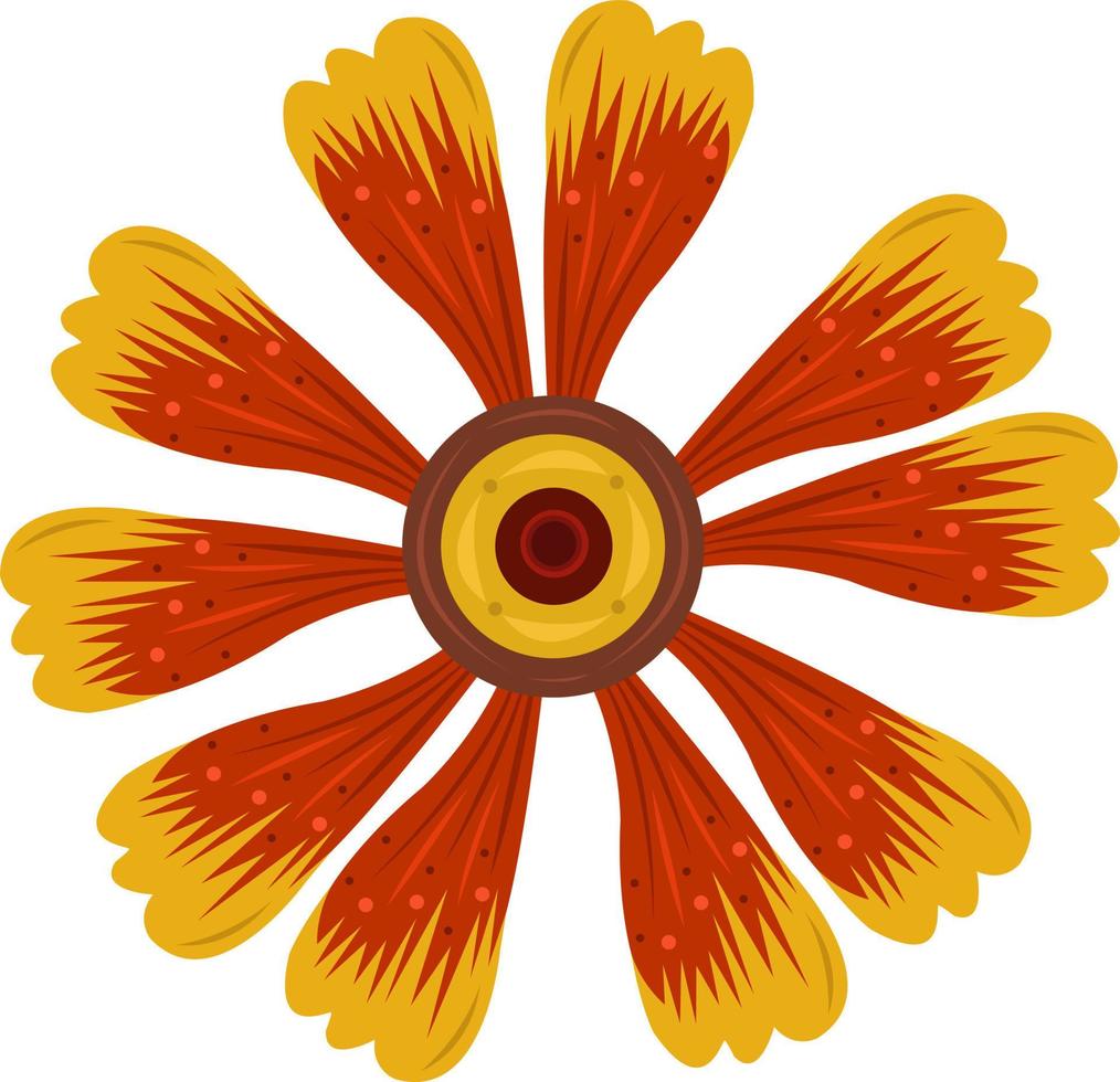 Sneezeweed-Blumenvektorkunst für Grafikdesign und dekoratives Element vektor