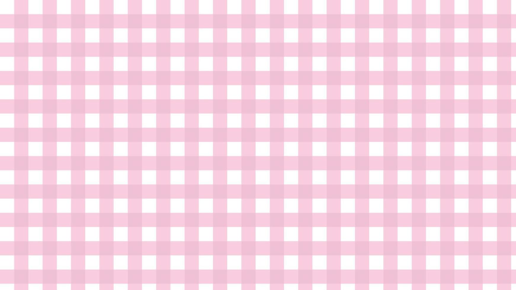 estetisk söt rosa gingham, schackbräde, pläd, tartanmönster bakgrundsillustration, perfekt för tapeter, bakgrund, vykort, bakgrund för din design vektor