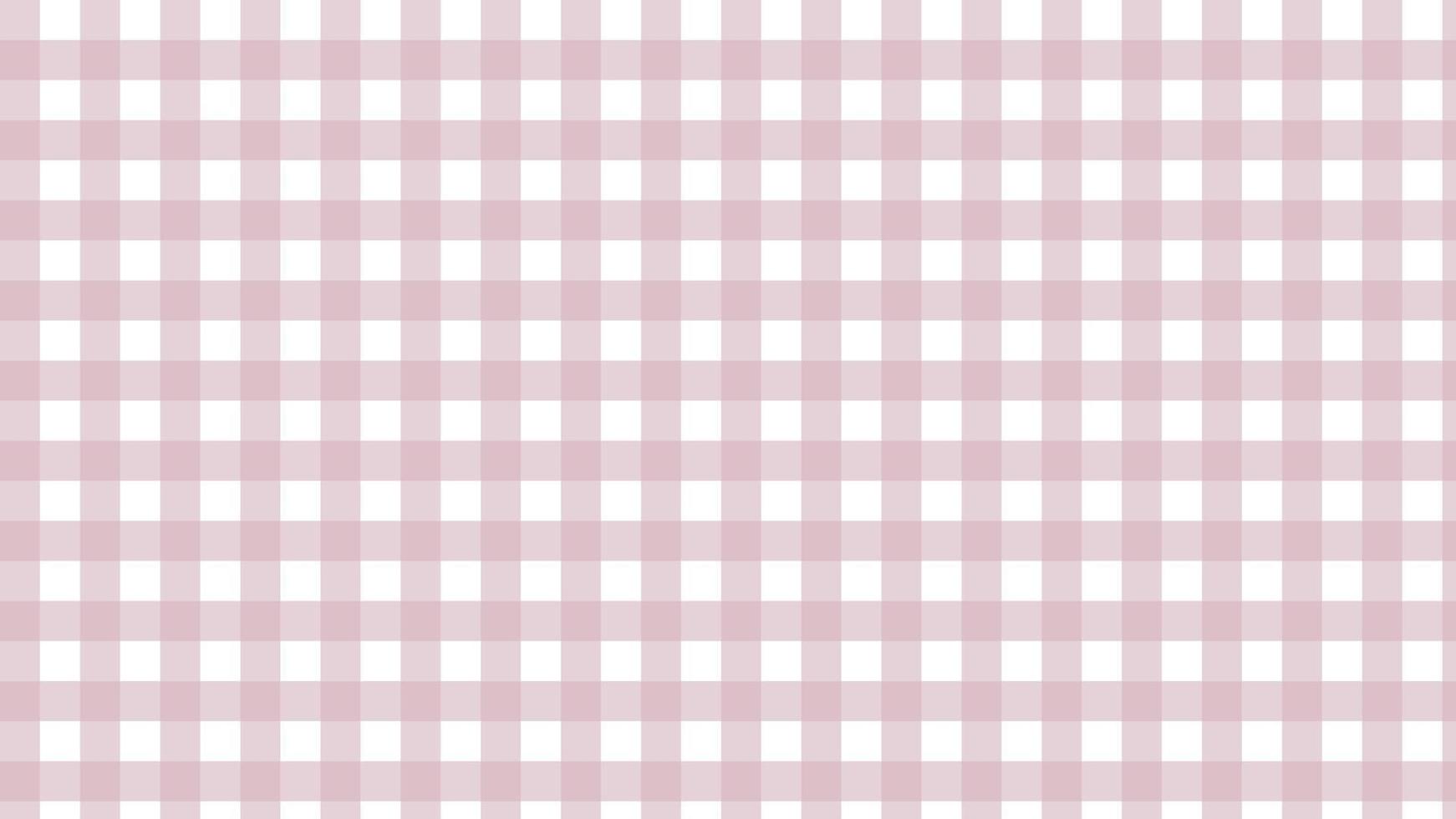 ästhetischer niedlicher pastellrosa Gingham, Schachbrett, Plaid, Schottenmuster-Hintergrundillustration, perfekt für Tapeten, Hintergrund, Postkarte, Hintergrund für Ihr Design vektor