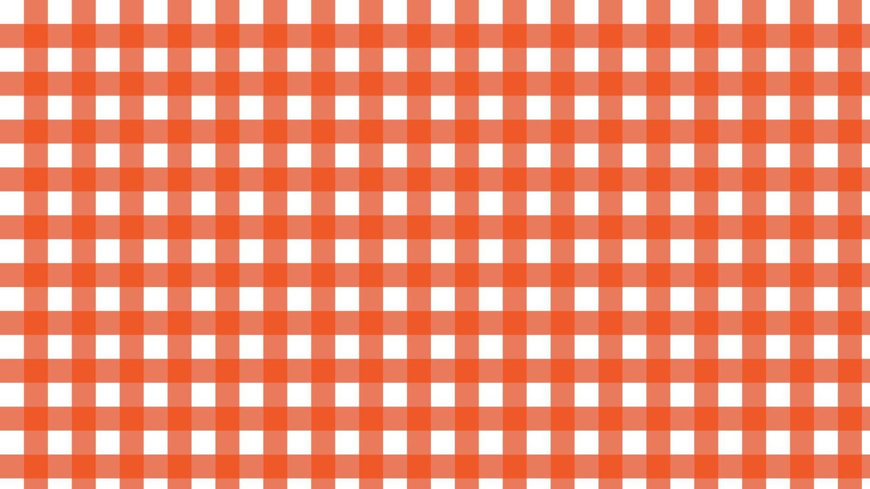 estetisk orange gingham, schackbräde, rutmönster bakgrundsillustration, perfekt för tapeter, bakgrund, vykort, bakgrund för din design vektor