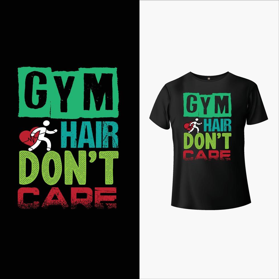 Fitness-T-Shirt-Design vektor