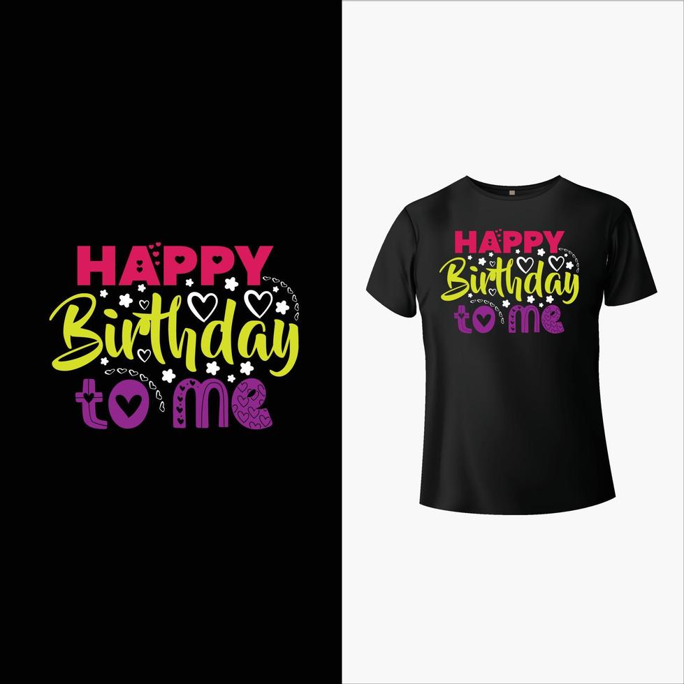 Geburtstag T-Shirt-Design vektor