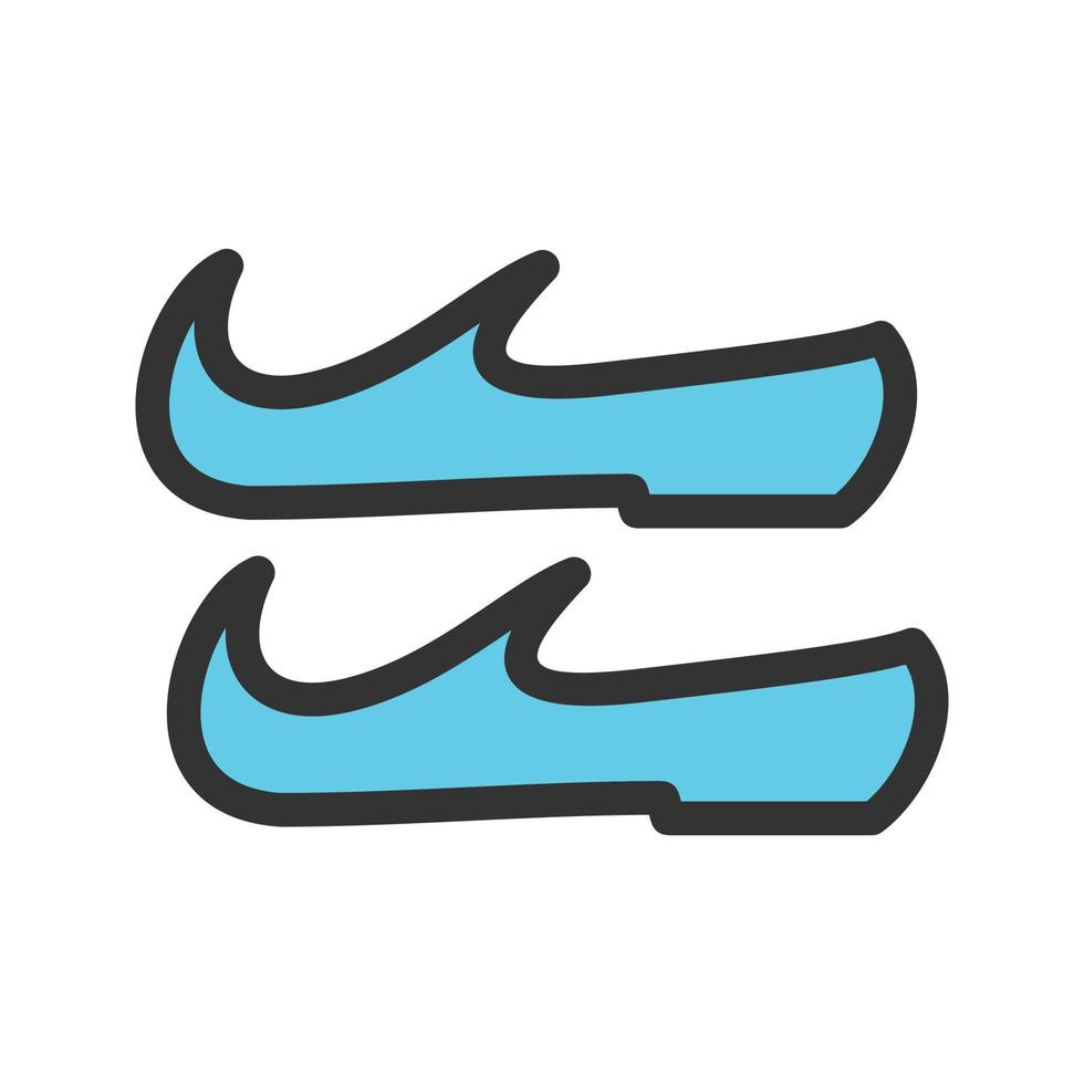 arabiska skor fylld linje ikon vektor