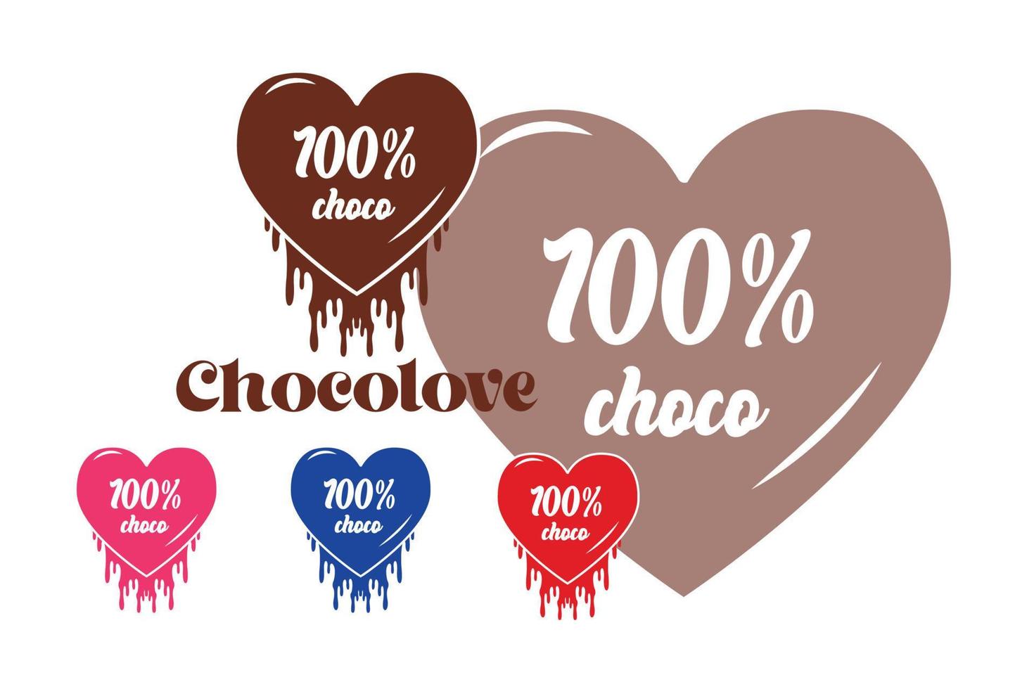 choklad flytande vektordesign, perfekt för reklam och alla hjärtans dag vektor