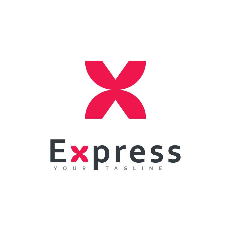 modern express vektor logotypdesign, pil business logotyp ikon designmall