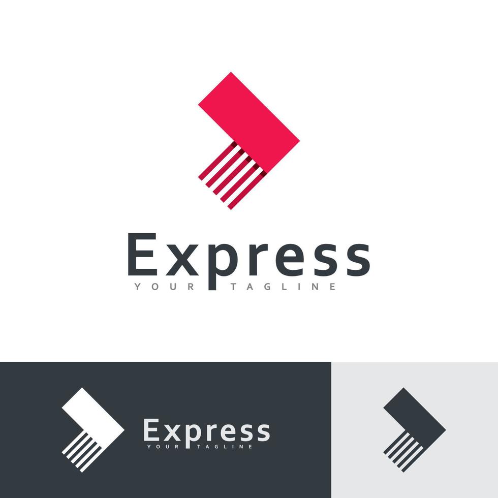 Modernes Express-Vektor-Logo-Design, Pfeil-Business-Logo-Icon-Design-Vorlage vektor