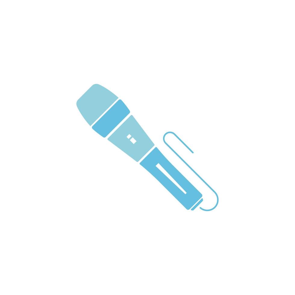 Mikrofon-Icon-Design-Illustrationsvektor vektor