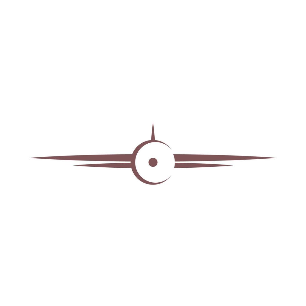 Flugzeug-Symbol-Logo-Design-Vorlage vektor