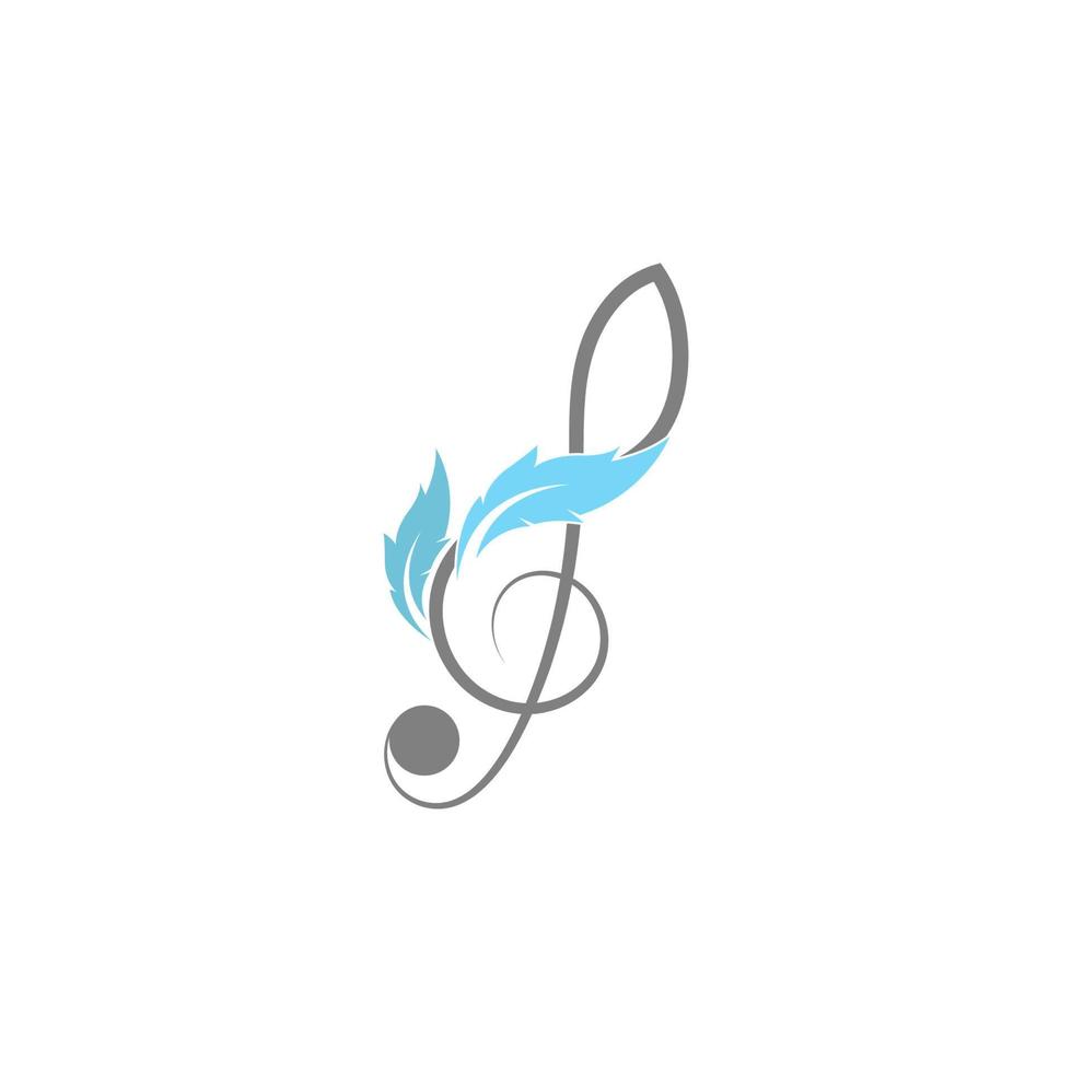 musik not ikon logotyp illustration vektor