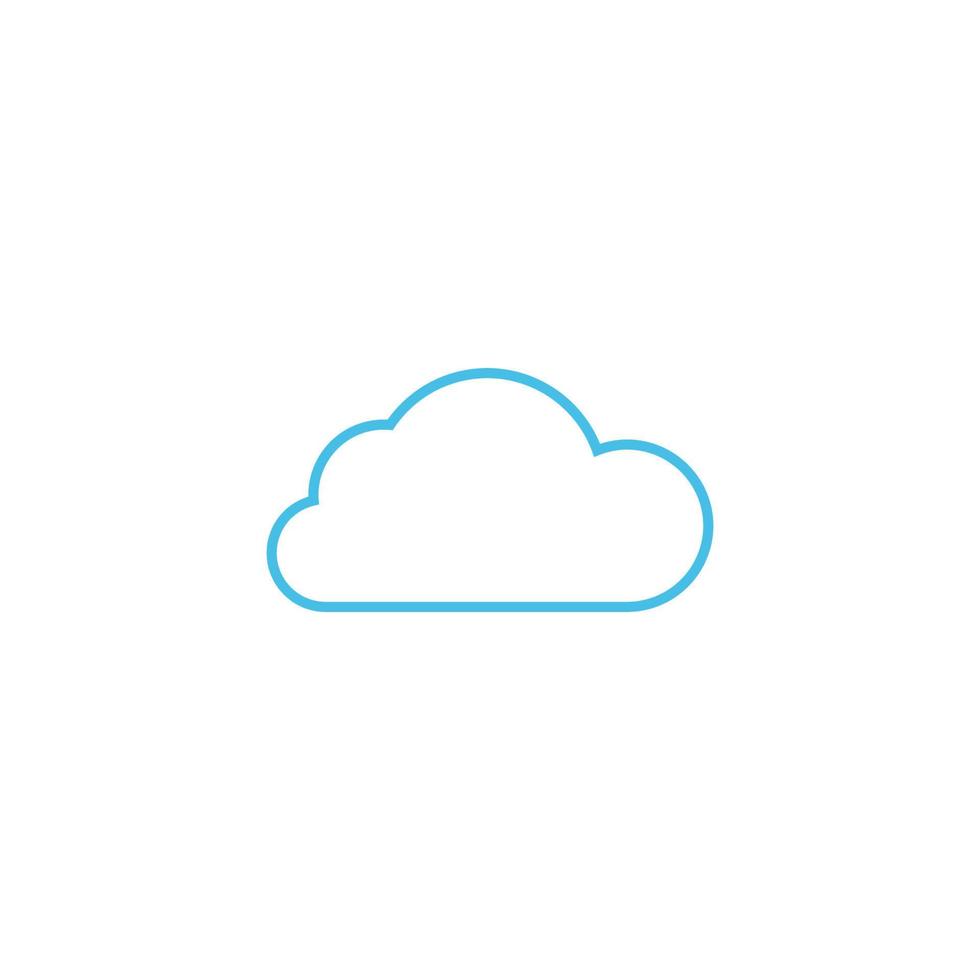 Cloud-Symbol-Logo-Illustration-Design-Vorlage vektor