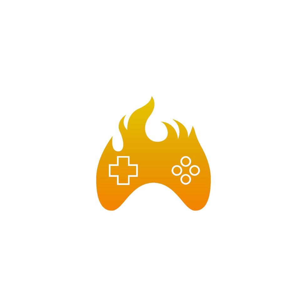 Gamepad-Symbol-Logo-Design-Vorlage-Vektor-Illustration vektor