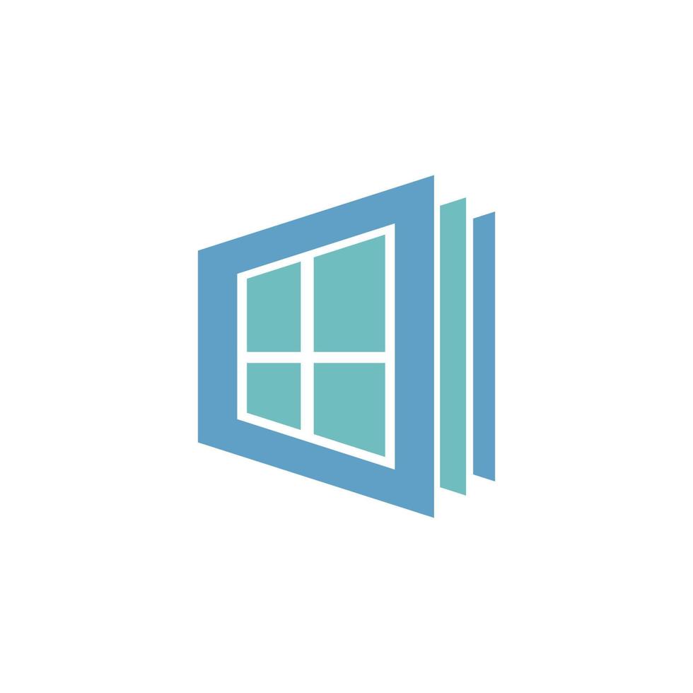 Fenster-Symbol-Logo-Illustrationsvektor vektor