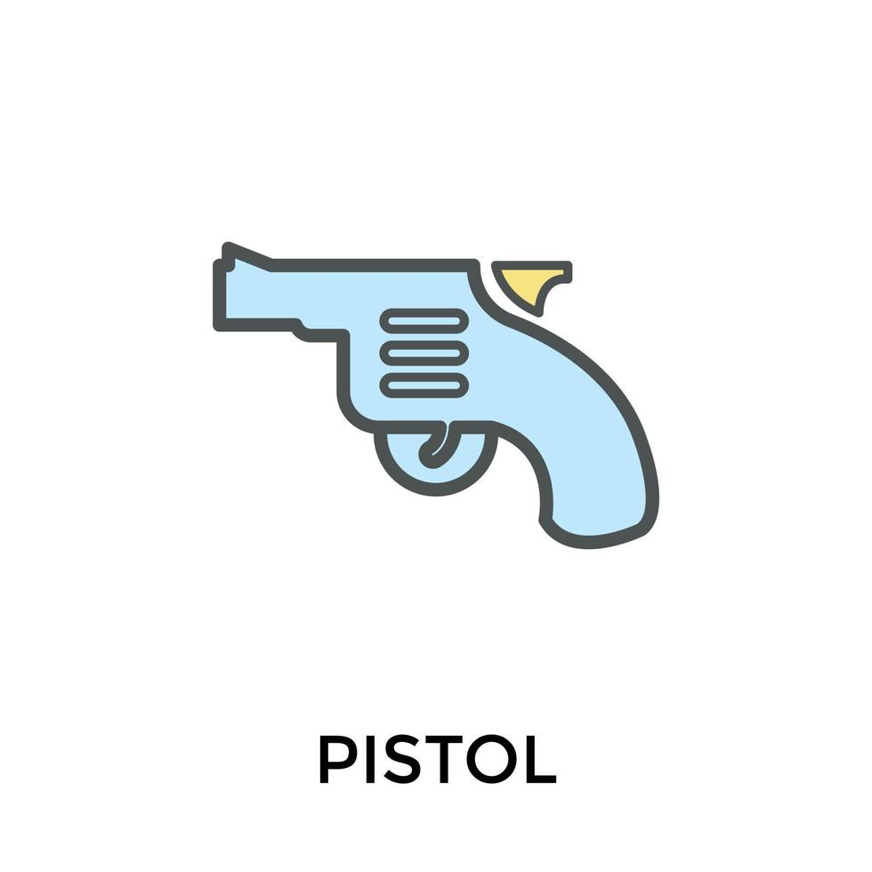 trendiga pistolkoncept vektor