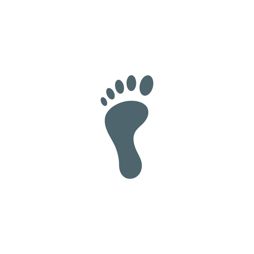 Fuß, Fußabdruck-Symbol-Logo-Vorlage vektor