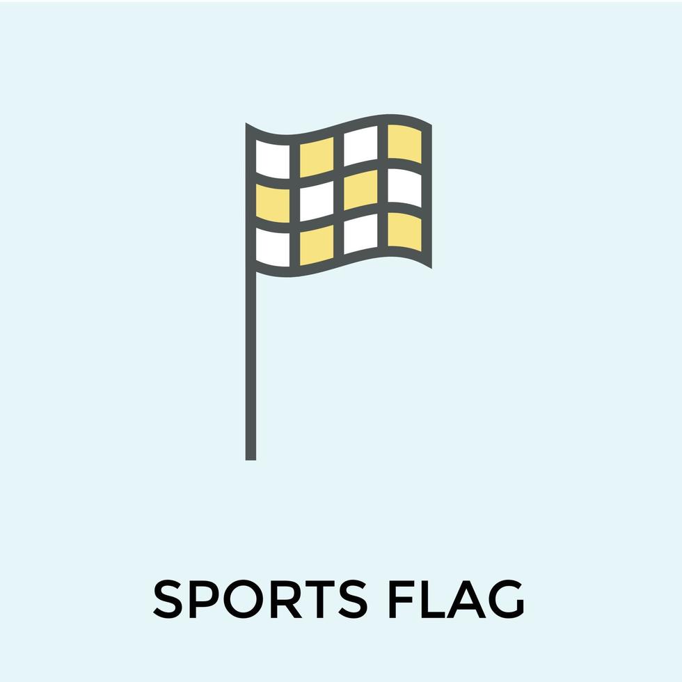trendige Sportflagge vektor