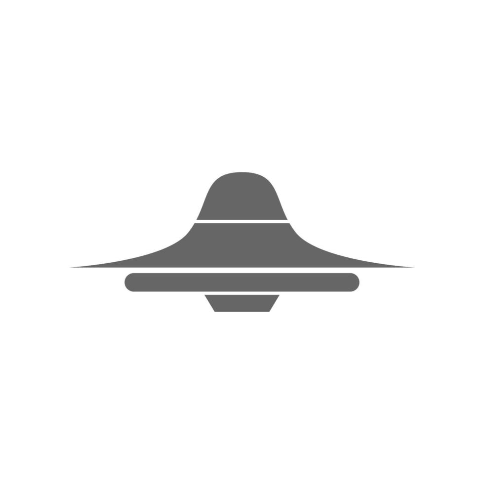 ufo ikon logotyp design illustration vektor