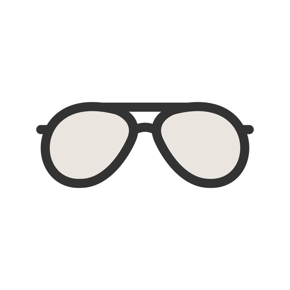 vintage glasögon fylld linje ikon vektor