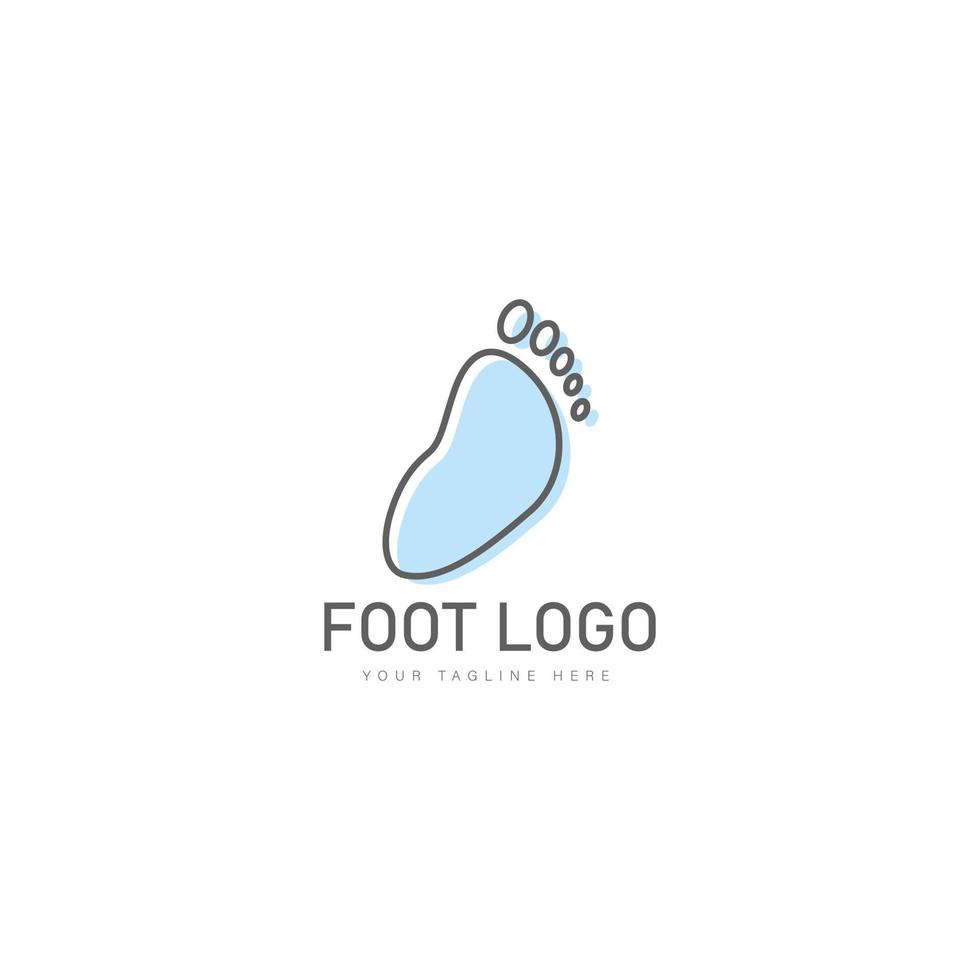 fot linje logotyp design ikon illustration vektor
