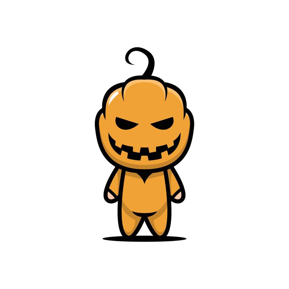 süßes Kind mit Halloween-Kostüm vektor