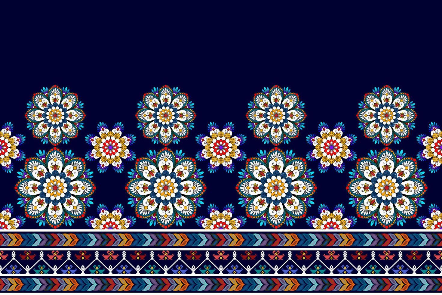 abstraktes geometrisches Motiv ethnisches nahtloses Musterdesign. aztekischer Stoff Teppich Mandala Ornamente Textildekorationen Tapete. tribal boho native ethnische türkei traditionelle stickerei vektor hintergrund