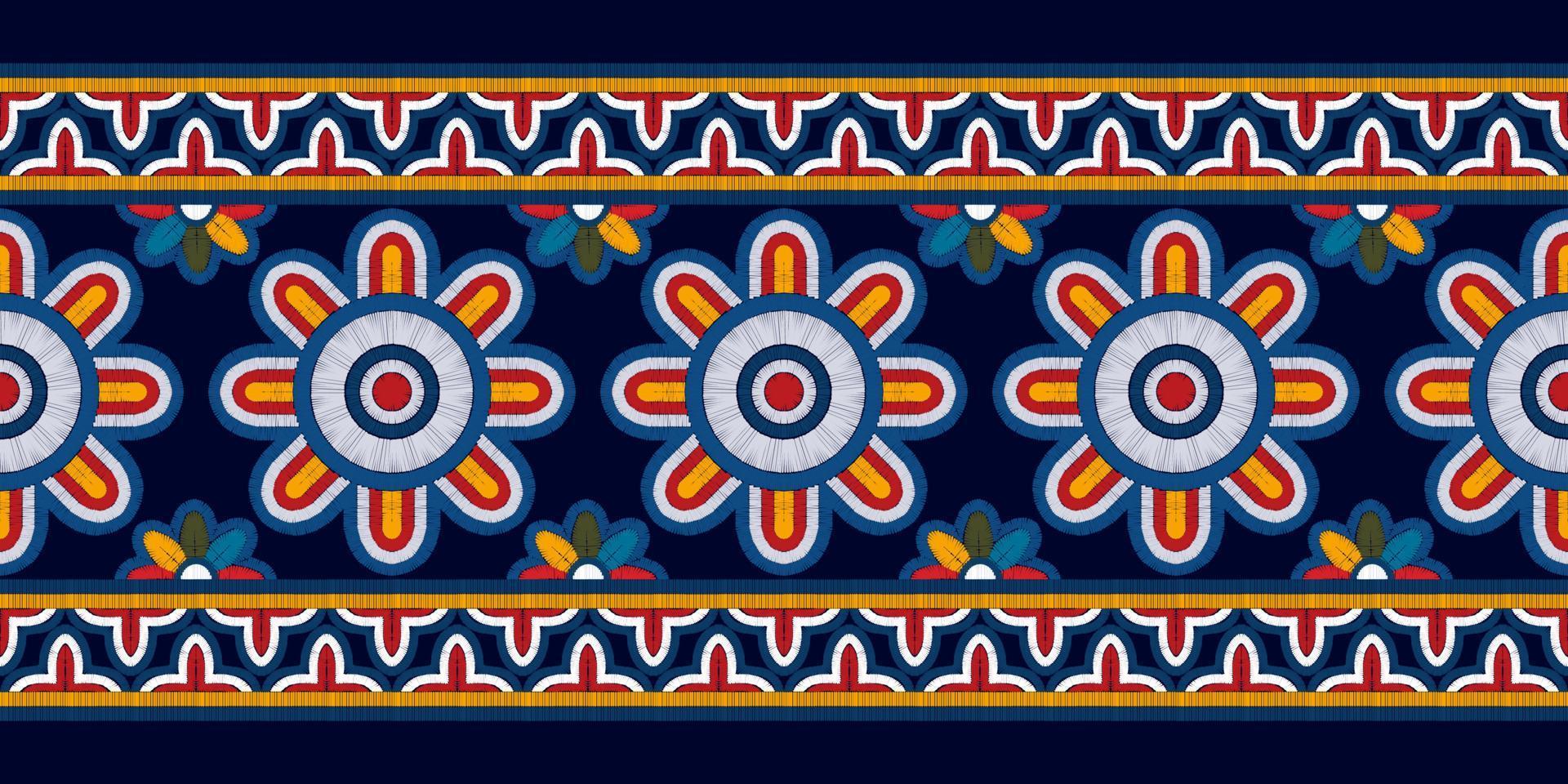 abstrakt geometriska motiv etniska sömlösa mönster design. aztec tyg matta mandala ornament textil dekorationer tapet. tribal boho infödda etniska kalkon traditionell broderi vektor bakgrund