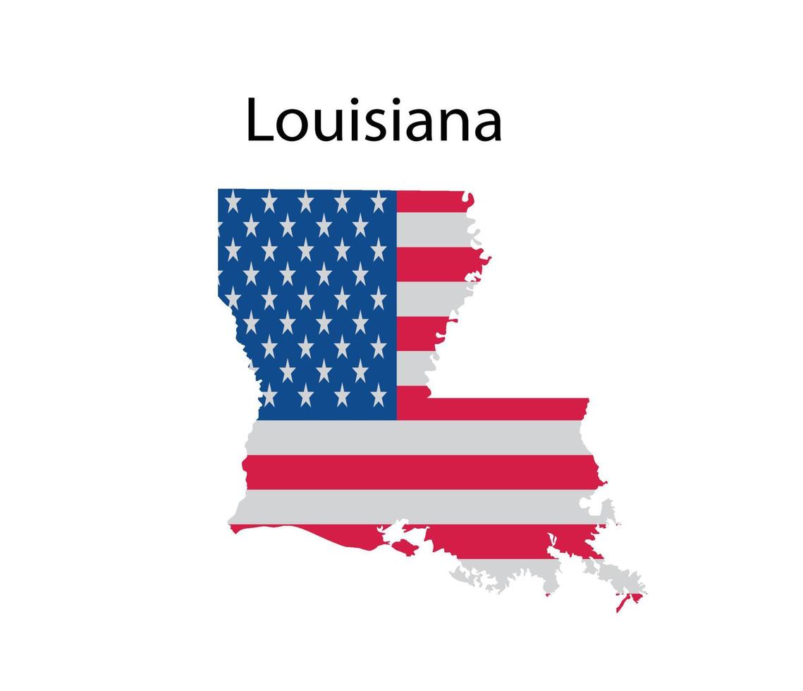 louisiana karta illustration i vit bakgrund vektor