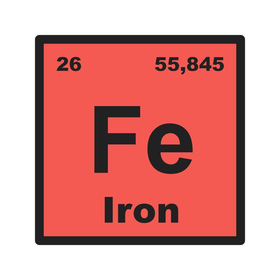 Symbol für mit Eisen gefüllte Linie vektor