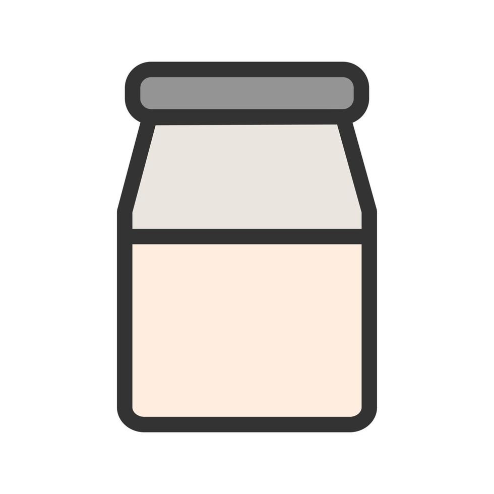 Milchflasche gefülltes Liniensymbol vektor