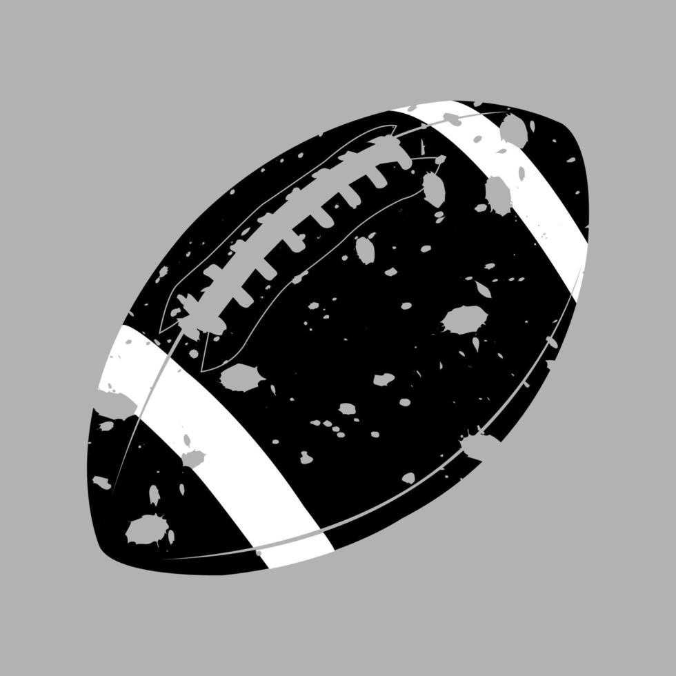 American Football Ball, tolles Design für jeden Zweck. abstrakter Hintergrund. Grafikelementvektor. dunkler Grunge-Hintergrund vektor