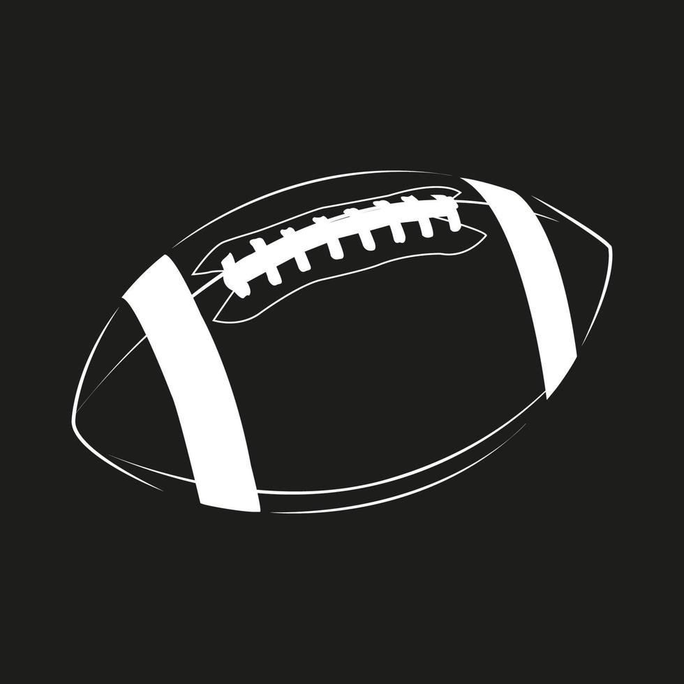 American Football Ball, tolles Design für jeden Zweck. abstrakter Hintergrund. Grafikelementvektor. dunkler Grunge-Hintergrund vektor