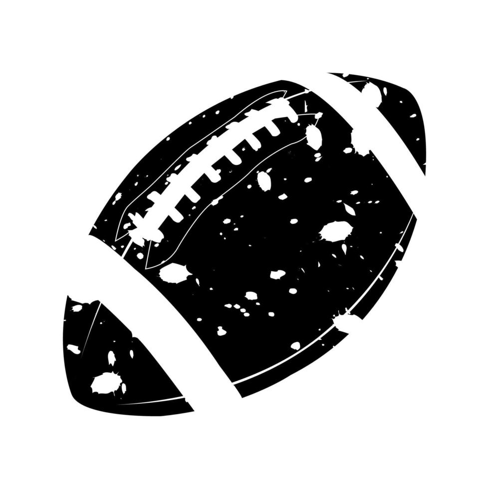 American Football Ball, tolles Design für jeden Zweck. abstrakter Hintergrund. Grafikelementvektor. dunkler Grunge-Hintergrund vektor